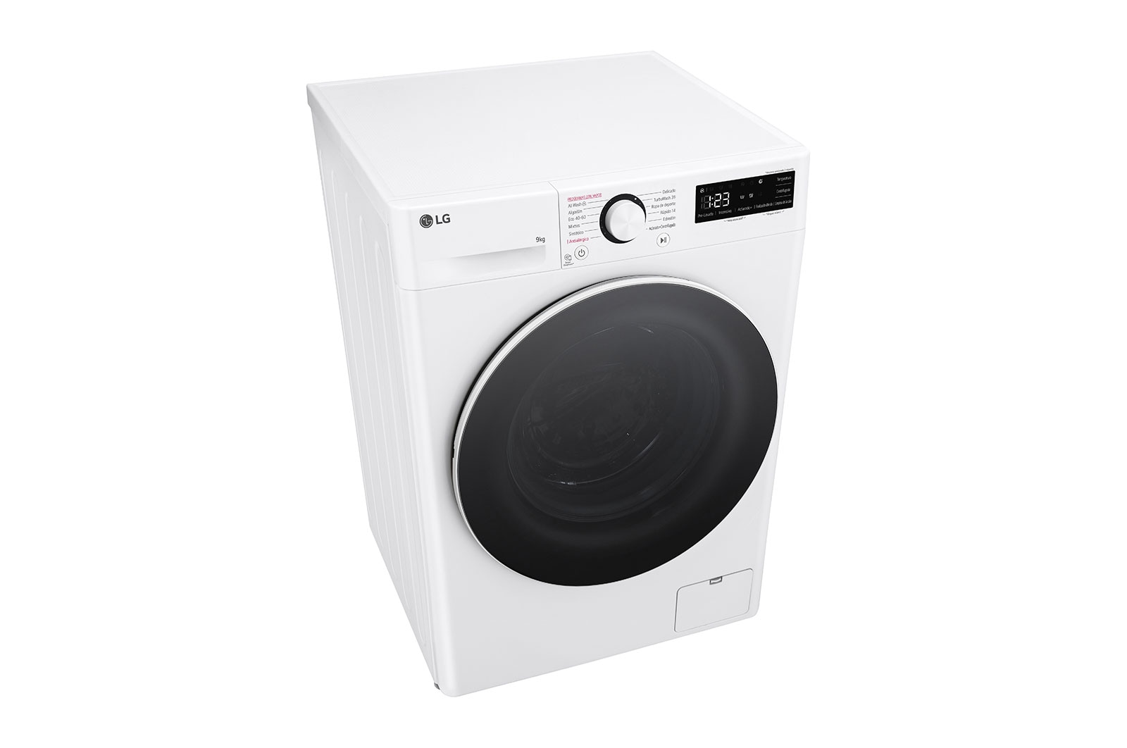 LG Lavadora inteligente AI Direct Drive. TurboWash 360º, Vapor,  9kg ,  1400rpm Un 10% más eficiente que A, Serie 600, F4WR6009A0W