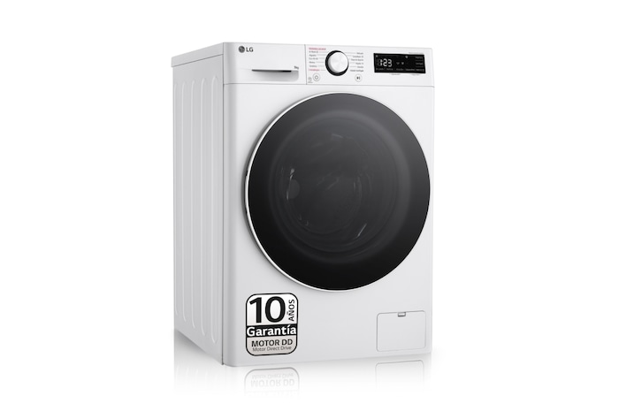 LG Outlet Lavadora inteligente AI Direct Drive. TurboWash 360º, Vapor, 9kg , 1400rpm Un 10% más eficiente que A, Serie 600, WR6009A0W.OUTLET