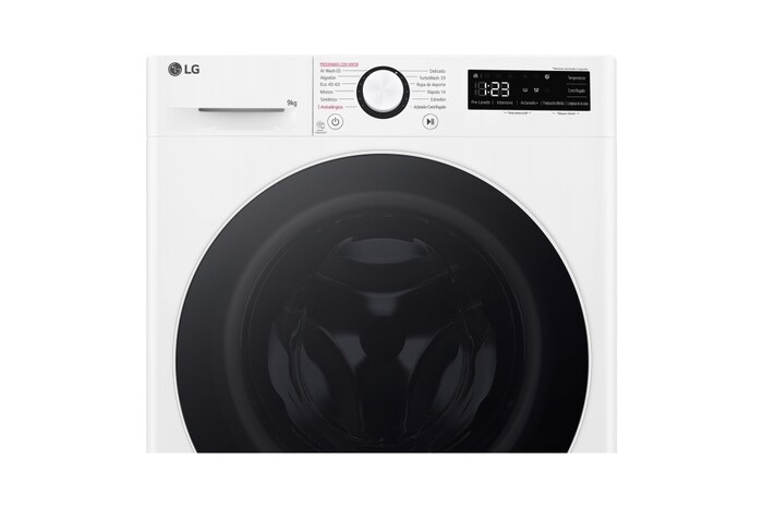 LG Outlet Lavadora inteligente AI Direct Drive. TurboWash 360º, Vapor, 9kg , 1400rpm Un 10% más eficiente que A, Serie 600, WR6009A0W.OUTLET