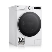 Vista frontal de Outlet Lavadora inteligente AI Direct Drive. TurboWash 360º, Vapor, 9kg , 1400rpm Un 10% más eficiente que A, Serie 600 WR6009A0W.OUTLET