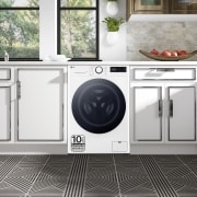 LG Outlet Lavadora inteligente AI Direct Drive. TurboWash 360º, Vapor, 9kg , 1400rpm Un 10% más eficiente que A, Serie 600, WR6009A0W.OUTLET