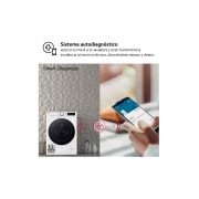 LG Lavadora inteligente AI Direct Drive. TurboWash 360º, Vapor,  10kg ,  1400rpm Un 10% más eficiente que A, Serie 600 , F4WR6010A0W