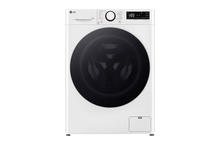 LG Lavadora inteligente AI Direct Drive. TurboWash 360º, Vapor,  10kg ,  1400rpm Un 10% más eficiente que A, Serie 600, F4WR6010A1W