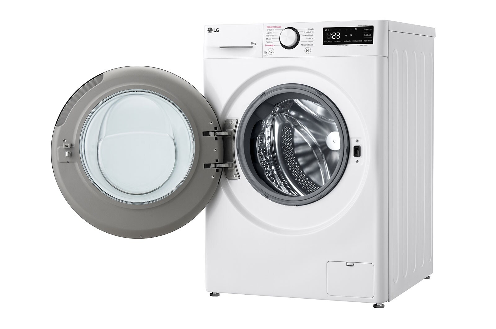 LG Lavadora inteligente AI Direct Drive. TurboWash 360º, Vapor,  10kg ,  1400rpm Un 10% más eficiente que A, Serie 600, F4WR6010A1W