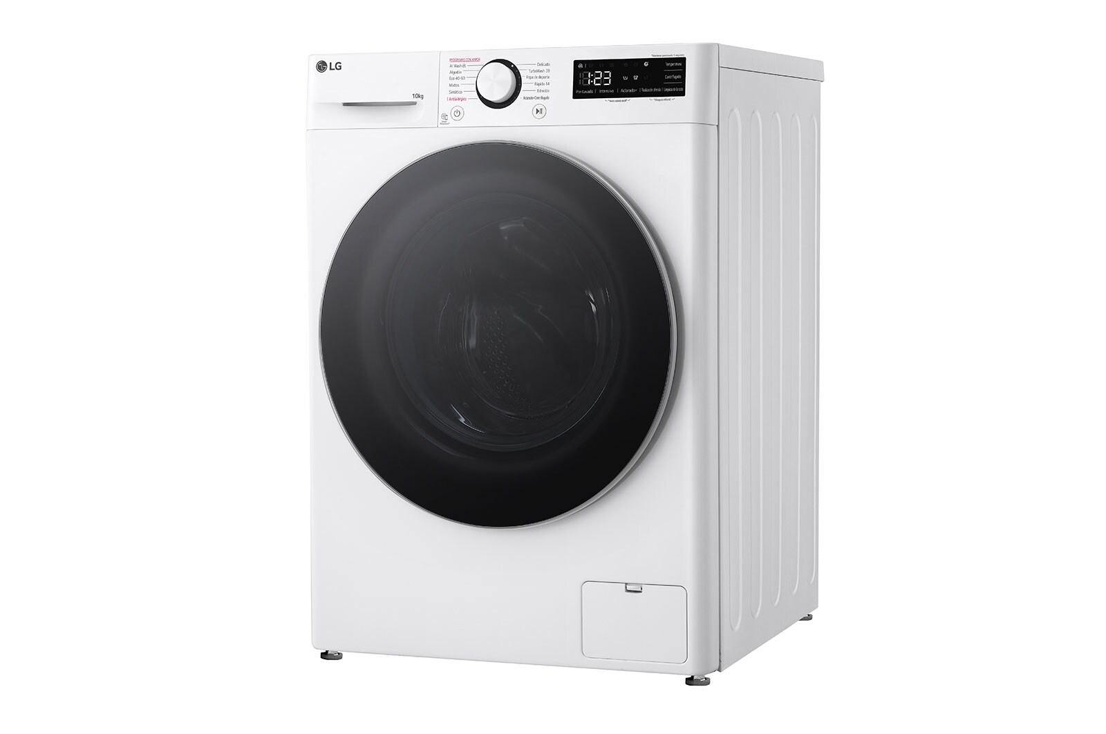 LG Lavadora inteligente AI Direct Drive. TurboWash 360º, Vapor,  10kg ,  1400rpm Un 10% más eficiente que A, Serie 600, F4WR6010A1W