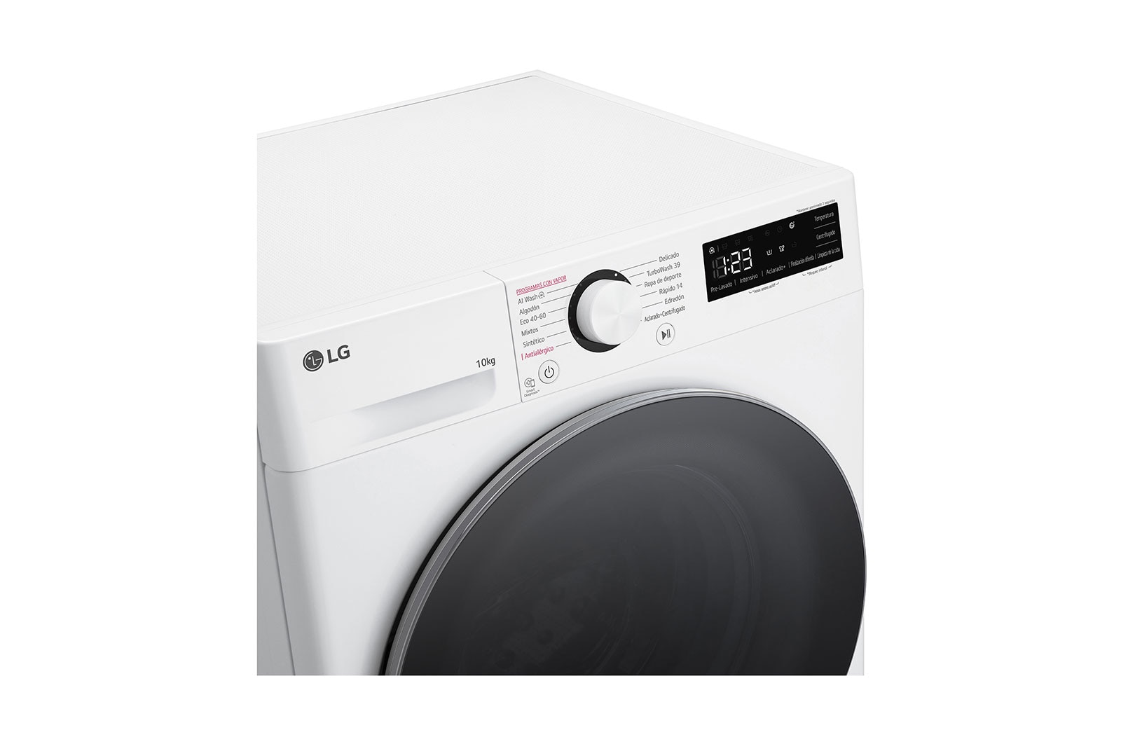 LG Lavadora inteligente AI Direct Drive. TurboWash 360º, Vapor,  10kg ,  1400rpm Un 10% más eficiente que A, Serie 600, F4WR6010A1W