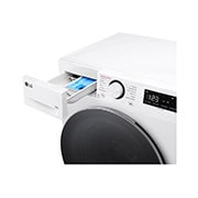 LG Lavadora inteligente AI Direct Drive. TurboWash 360º, Vapor,  10kg ,  1400rpm Un 10% más eficiente que A, Serie 600, F4WR6010A1W