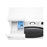 LG Lavadora inteligente AI Direct Drive. TurboWash 360º, Vapor,  10kg ,  1400rpm Un 10% más eficiente que A, Serie 600, F4WR6010A1W