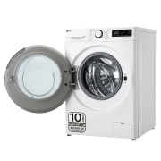 LG Outlet Lavadora inteligente AI Direct Drive. TurboWash 360º, Vapor, 10kg , 1400rpm Un 10% más eficiente que A, Serie 600, WR6010AGW.OUTLET