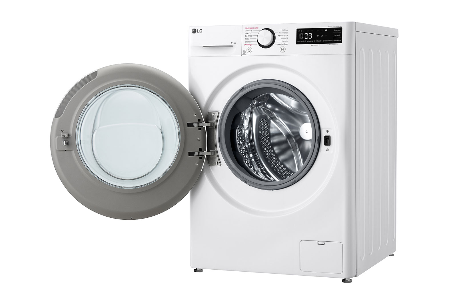 LG Lavadora inteligente AI Direct Drive. TurboWash 360º, Vapor,  11kg ,  1400rpm Un 10% más eficiente que A, Serie 600, F4WR6011A0W