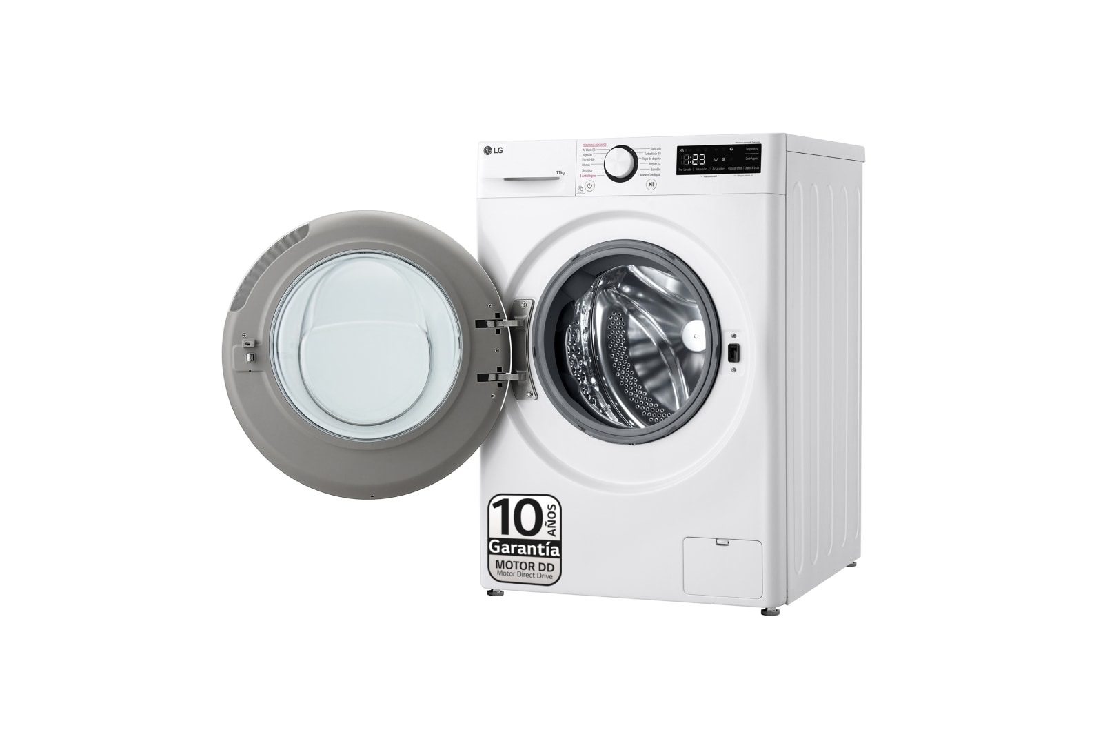 LG Lavadora inteligente AI Direct Drive. TurboWash 360º, Vapor,  11kg ,  1400rpm Un 10% más eficiente que A, Serie 600, F4WR6011A0W