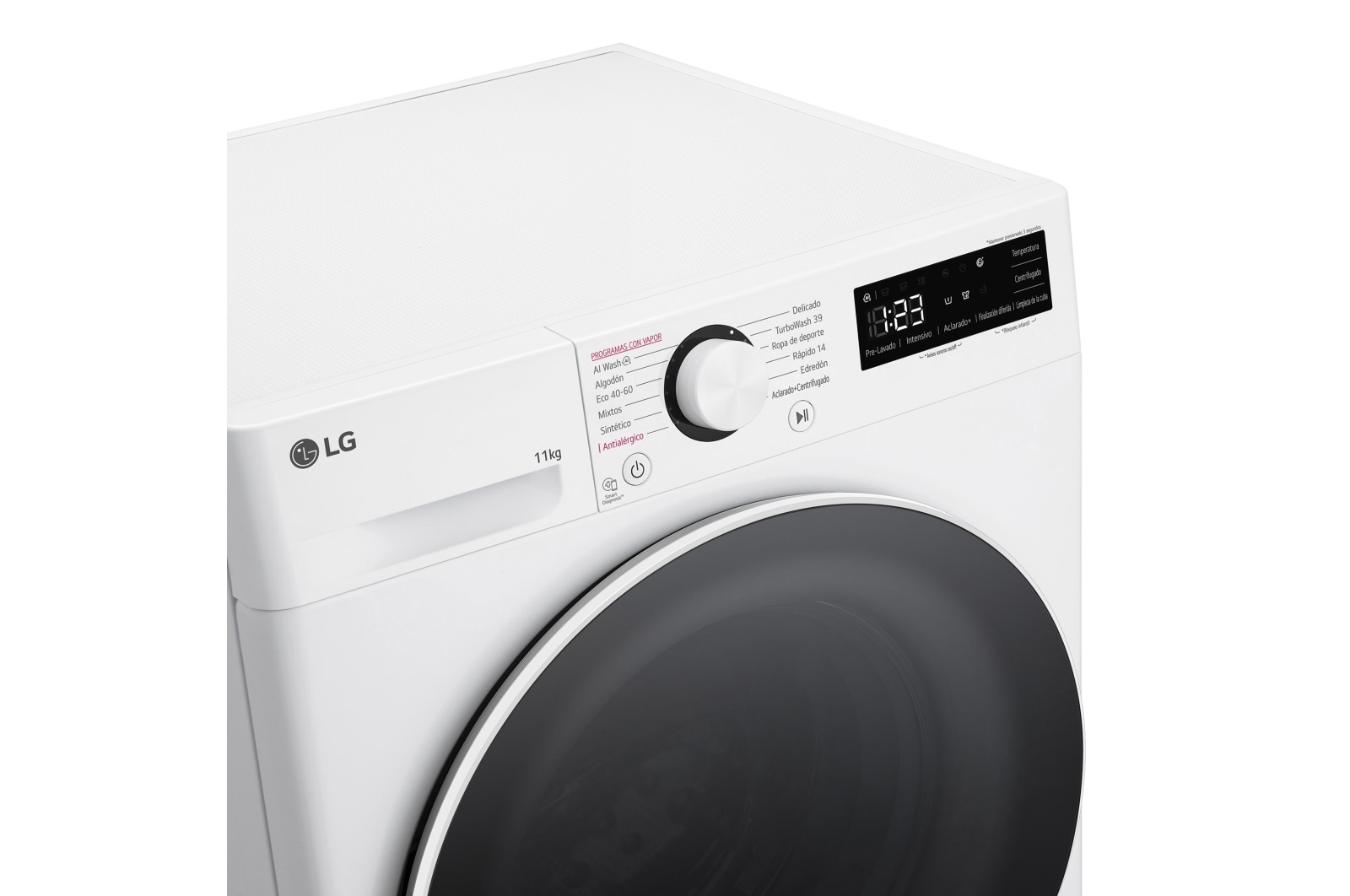 LG Lavadora inteligente AI Direct Drive. TurboWash 360º, Vapor,  11kg ,  1400rpm Un 10% más eficiente que A, Serie 600, F4WR6011A0W