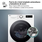 LG Outlet Lavadora inteligente AI Direct Drive. TurboWash 360º, Vapor, 13kg , 1400rpm Un 20% más eficiente que A, Serie 600, F4WR6013A0W.OUTLET