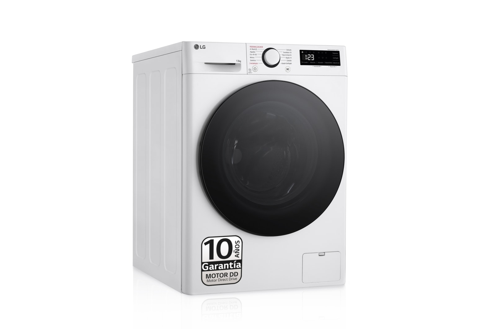 LG Outlet Lavadora inteligente AI Direct Drive. TurboWash 360º, Vapor, 13kg , 1400rpm Un 20% más eficiente que A, Serie 600, F4WR6013AGW.OUTLET