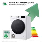 LG Outlet Lavadora inteligente AI Direct Drive. TurboWash 360º, Vapor, 13kg , 1400rpm Un 20% más eficiente que A, Serie 600, F4WR6013AGW.OUTLET