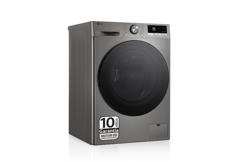 LG Lavadora inteligente AI Direct Drive. TurboWash 360º, Vapor+, 10kg , 1400rpm Un10% más eficiente que A, Serie 700, F4WR7010AGS