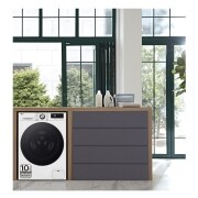 LG Lavadora inteligente AI Direct Drive. TurboWash 360º, Vapor+,  11kg ,  1400rpm Un 10% más eficiente que A, Serie 700, F4WR7011AGW
