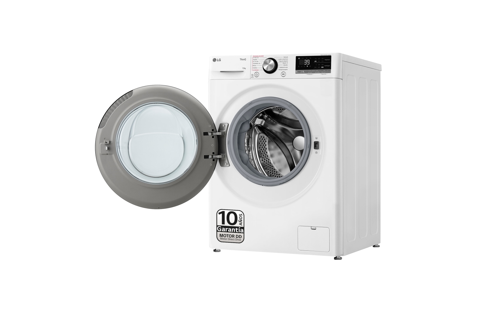 LG Outlet Lavadora inteligente AI Direct Drive. TurboWash 360º, Vapor+, 13kg , 1400rpm.Un 20% más eficiente que A, Serie 700, F4WR7013AGW.OUTLET