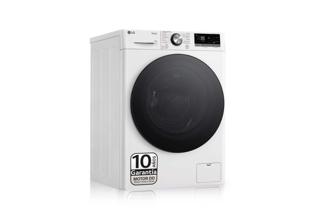 LG Outlet Lavadora inteligente AI Direct Drive. TurboWash 360º, Vapor+, 13kg , 1400rpm.Un 20% más eficiente que A, Serie 700, F4WR7013AGW.OUTLET