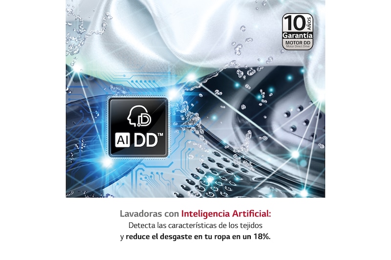 LG Lavadora 9kg 1400rpm , Un 10% más eficiente que A, TurboWash 360º- Dosificador automático detergente, F4WR7509AGH