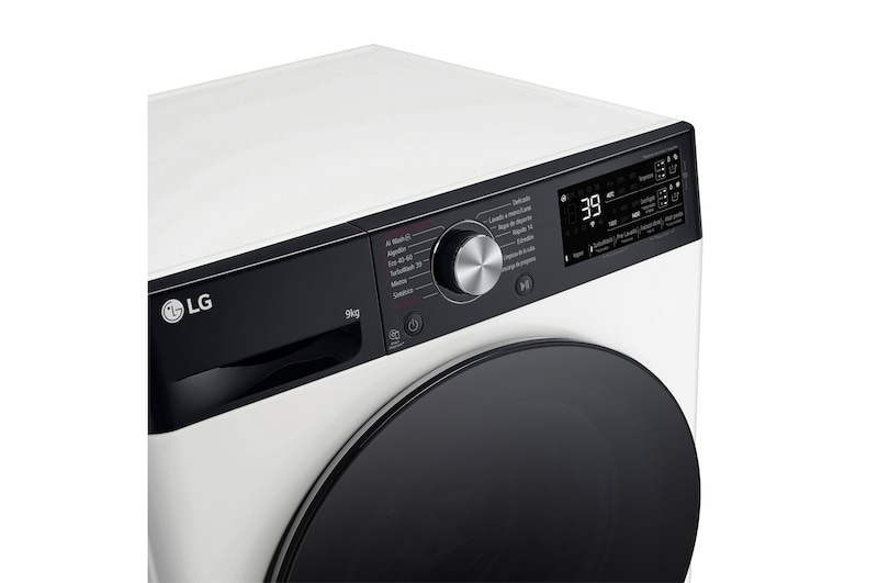 LG Lavadora 9kg 1400rpm , Un 10% más eficiente que A, TurboWash 360º- Dosificador automático detergente, F4WR7509AGH