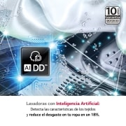 LG Outlet Lavadora 9kg 1400rpm , Un 10% más eficiente que A, TurboWash 360º- Dosificador automático detergente, F4WR7509AGH.OUTLET