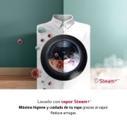 LG Outlet Lavadora 9kg 1400rpm , Un 10% más eficiente que A, TurboWash 360º- Dosificador automático detergente, F4WR7509AGH.OUTLET