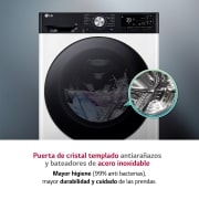 LG Outlet Lavadora 9kg 1400rpm , Un 10% más eficiente que A, TurboWash 360º- Dosificador automático detergente, F4WR7509AGH.OUTLET