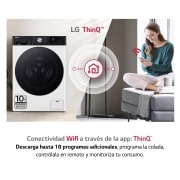 LG Outlet Lavadora 9kg 1400rpm , Un 10% más eficiente que A, TurboWash 360º- Dosificador automático detergente, F4WR7509AGH.OUTLET