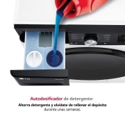 LG Outlet Lavadora 9kg 1400rpm , Un 10% más eficiente que A, TurboWash 360º- Dosificador automático detergente, F4WR7509AGH.OUTLET