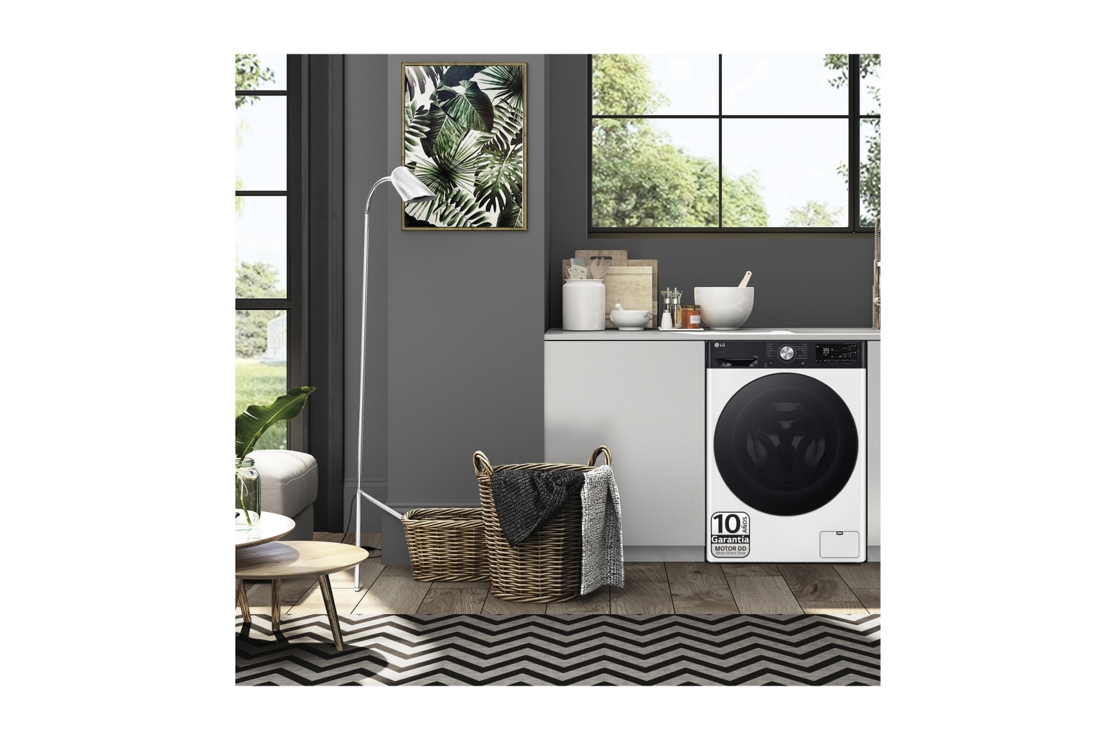 LG Outlet Lavadora 11kg , 1400rpm Un 10% más eficiente que A, TurboWash 360º- Dosificador automático detergente, F4WR7511AGH.OUTLET