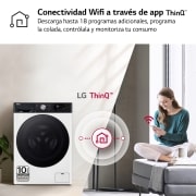 LG Outlet Lavadora 11kg , 1400rpm Un 10% más eficiente que A, TurboWash 360º- Dosificador automático detergente, F4WR7511AGH.OUTLET