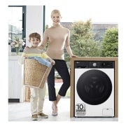 LG Outlet Lavadora 11kg , 1400rpm Un 10% más eficiente que A, TurboWash 360º- Dosificador automático detergente, F4WR7511AGH.OUTLET