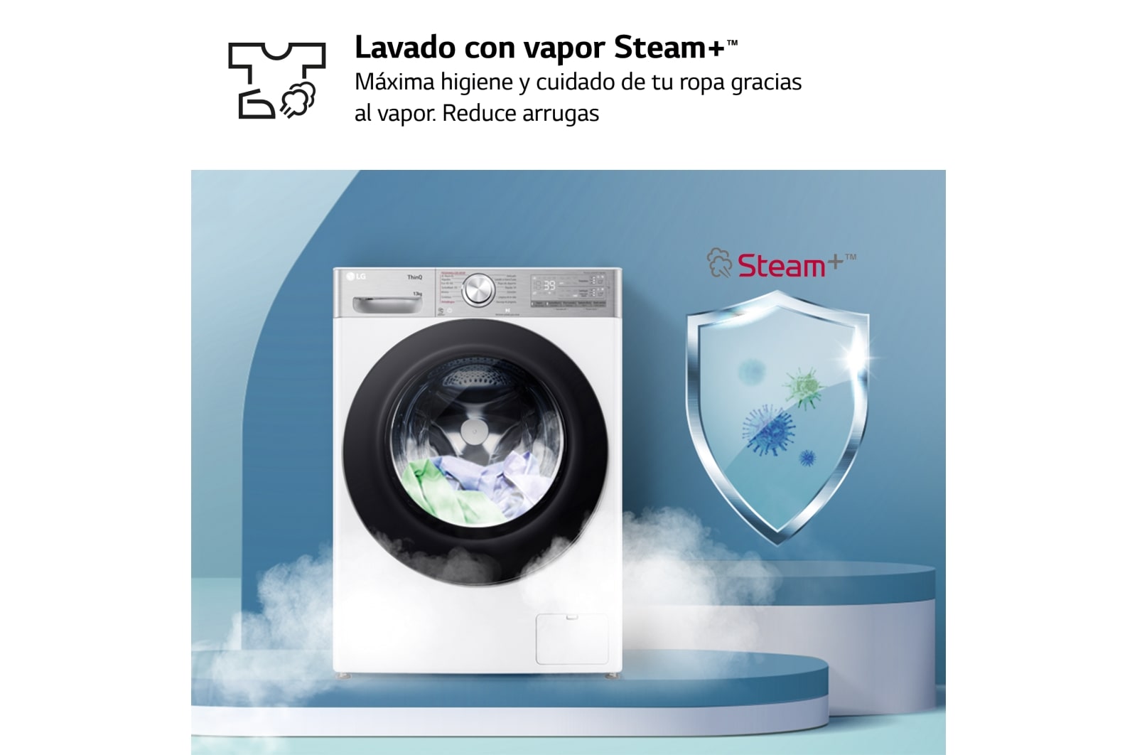 LG Outlet Lavadora inteligente AI Direct Drive. TurboWash 360º, Autodosificación, 13kg , 1400rpm Un 20% más eficiente que A, Serie 950, F4WR9513A2W.OUTLET