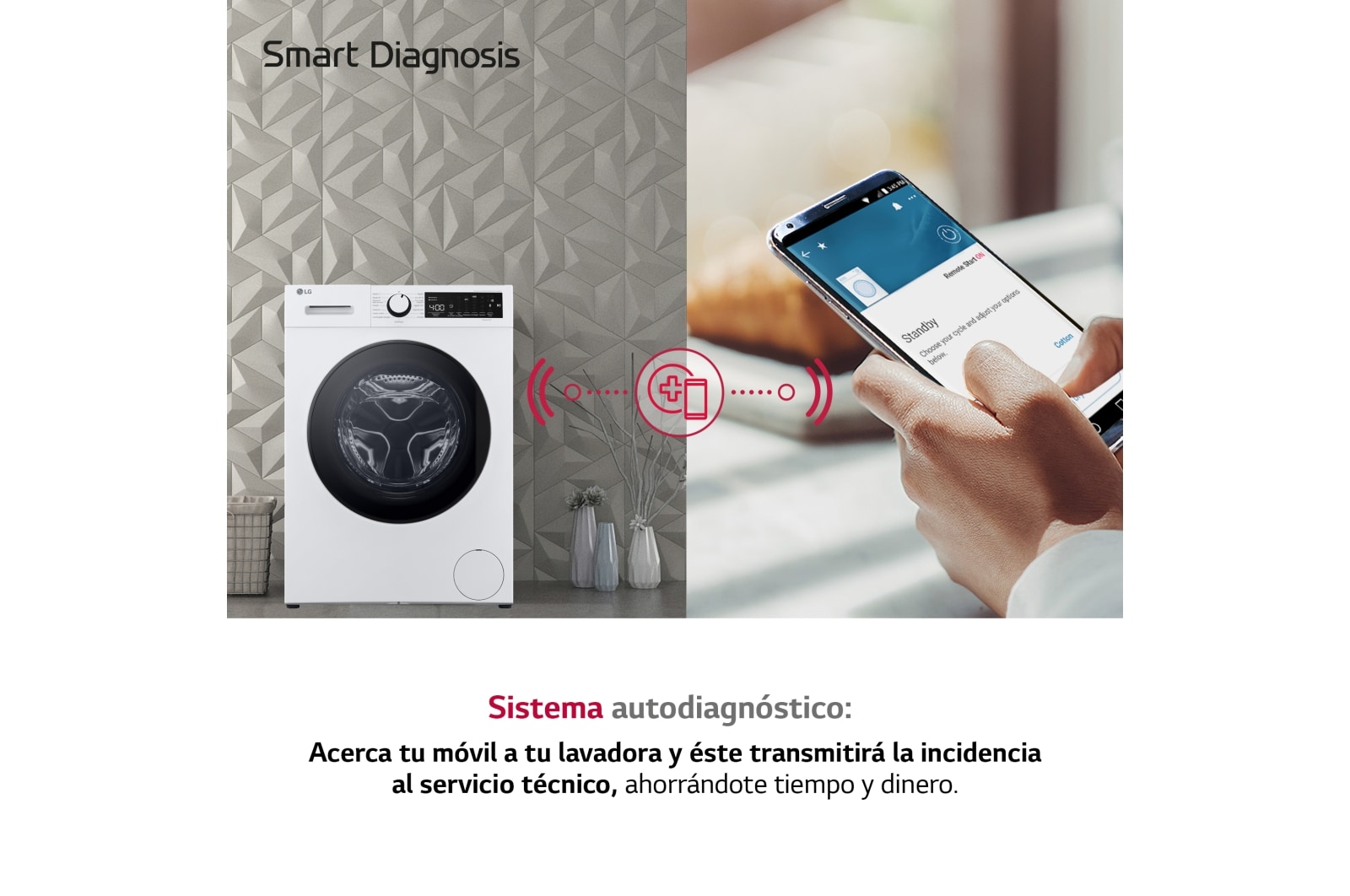LG 9 kg y 1400 rpm Lavadora Frontal en Blanca AI DD™, F4WT2009S3W