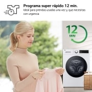 LG 9 kg y 1400 rpm Lavadora Frontal en Blanca AI DD™, F4WT2009S3W