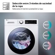 LG 9 kg y 1400 rpm Lavadora Frontal en Blanca AI DD™, F4WT2009S3W