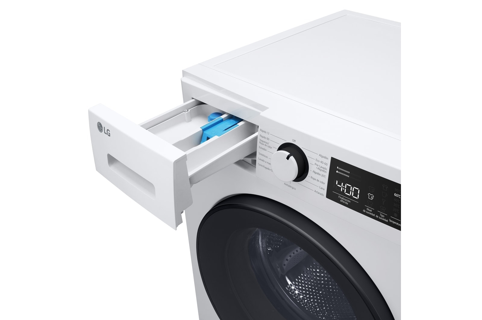 LG 9 kg y 1400 rpm Lavadora Frontal en Blanca AI DD™, F4WT2009S3W