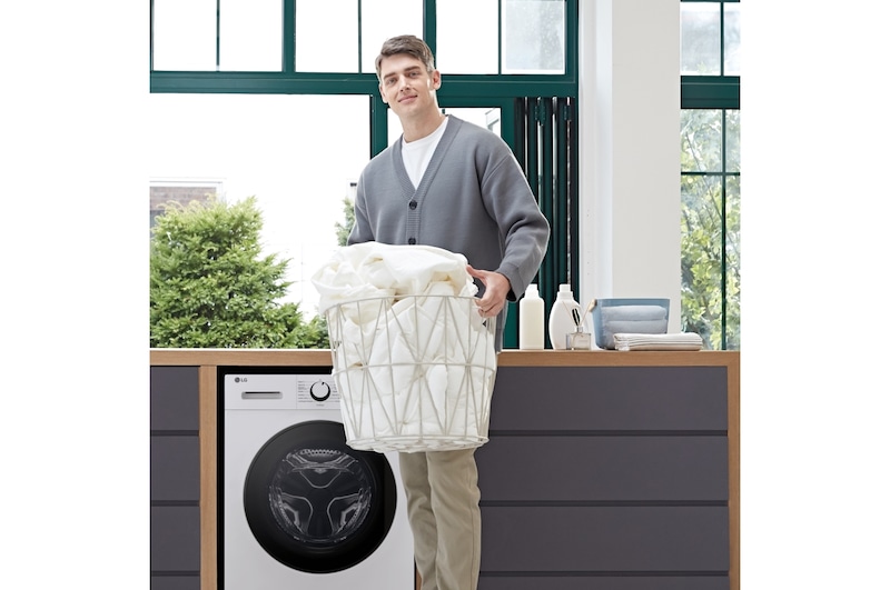 LG Lavadora | LG F4WT2009S3W, Inverter, 9kg, 1400rpm, Serie 100, Clasificación A, Blanca, F4WT2009S3W