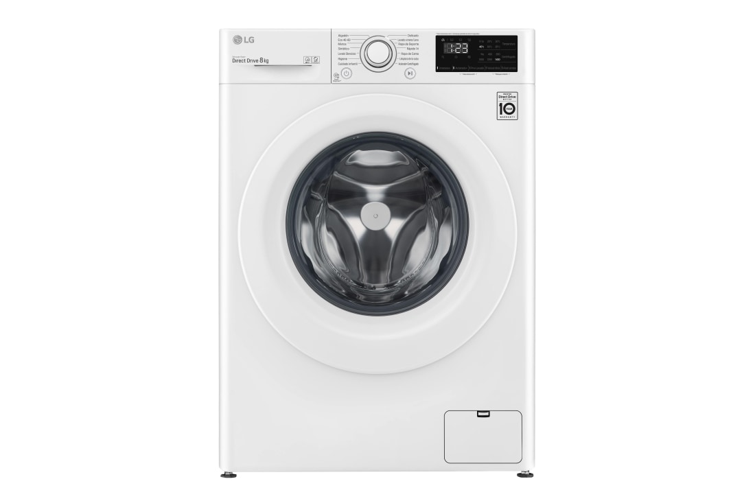 LG Outlet Lavadora inteligente AI Direct Drive 8kg, 1400rpm, Clasificación C, Blanca, Serie 300, F4WV3008N3W.OUTLET