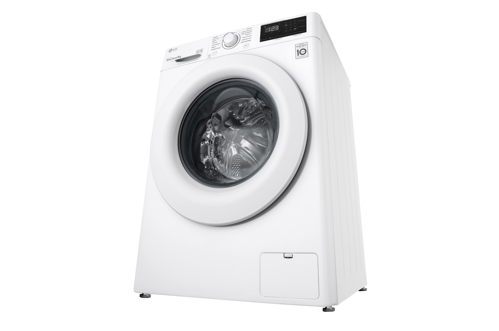 LG Lavadora inteligente AI Direct Drive 8kg, 1400rpm, Clasificación C, Blanca, Serie 300, F4WV3008N3W