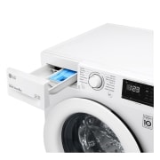 LG Lavadora inteligente AI Direct Drive 8kg, 1400rpm, Clasificación C, Blanca, Serie 300, F4WV3008N3W