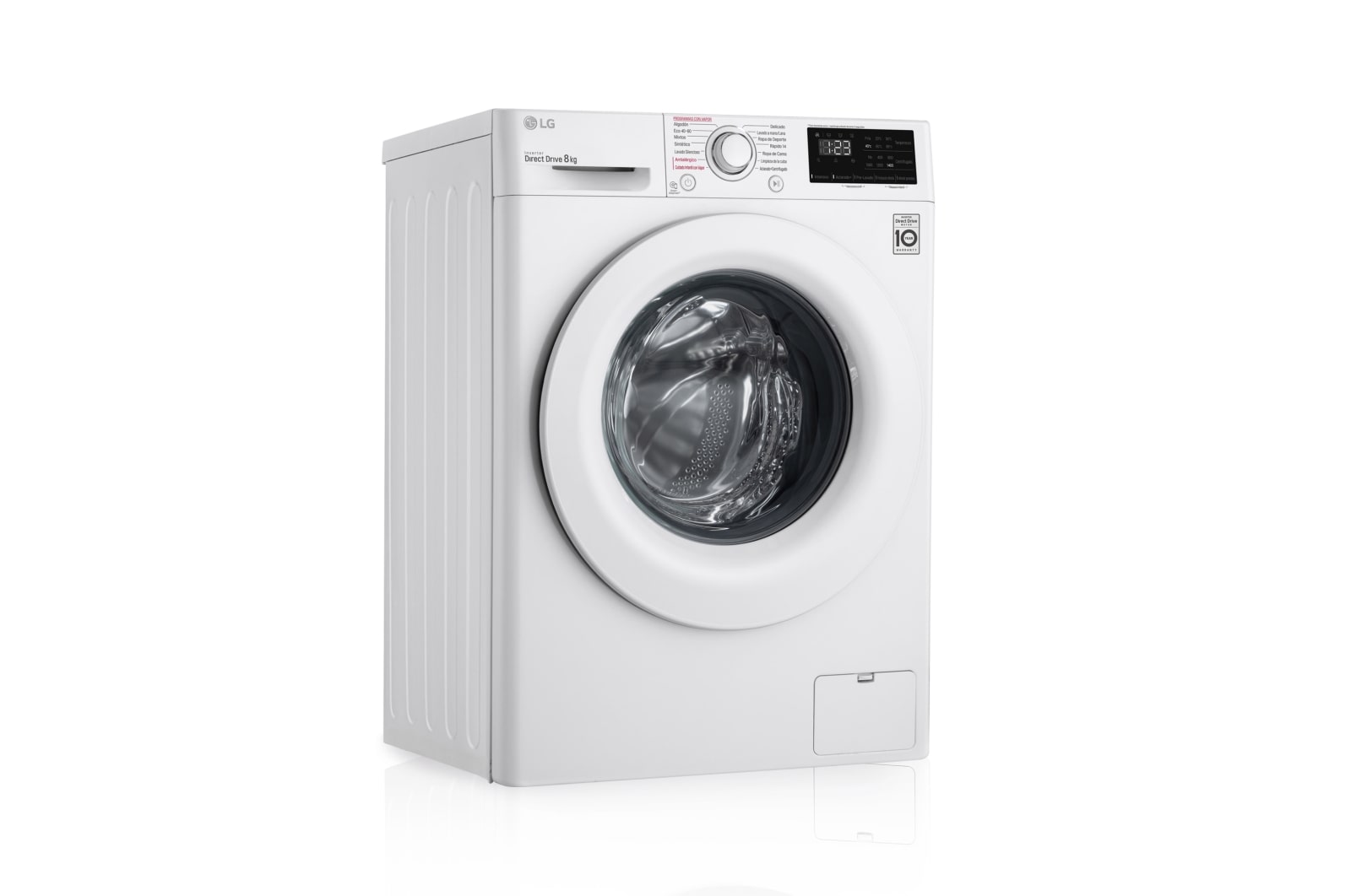 LG F4WV3008S3W Lavadora vista frontal izquierda
