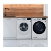LG Lavadora inteligente AI Direct Drive 8kg, 1400rpm, Clasificación C, Blanca, Serie 300, F4WV3008S3W