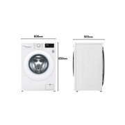 LG Lavadora inteligente LG, 9 Kg, 1400, B, Blanca, F4WV3009N3W.ABWQWES