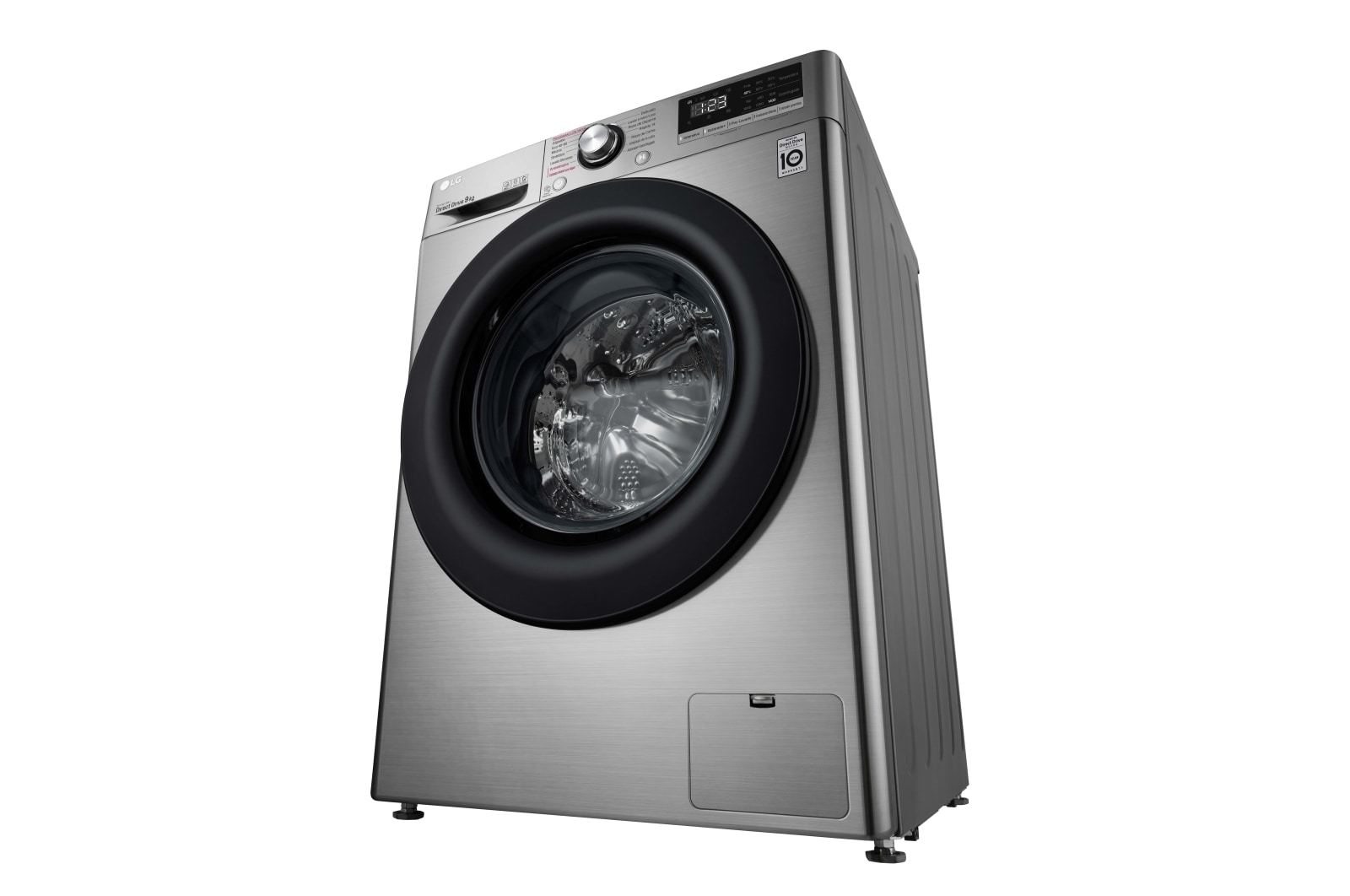 LG Lavadora inteligente AI Direct Drive 9kg, 1400rpm, Clasificación B, Inox antihuellas, Serie 300, F4WV3009S6S