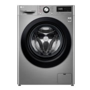 Vista frontal de Lavadora inteligente AI Direct Drive 9kg, 1400rpm, Clasificación B, Inox antihuellas, Serie 300 F4WV3009S6S