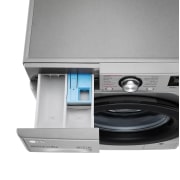 LG Lavadora inteligente AI Direct Drive 9kg, 1400rpm, Clasificación B, Inox antihuellas, Serie 300, F4WV3009S6S