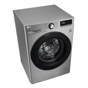LG Lavadora inteligente AI Direct Drive 9kg, 1400rpm, Clasificación B, Inox antihuellas, Serie 300, F4WV3009S6S