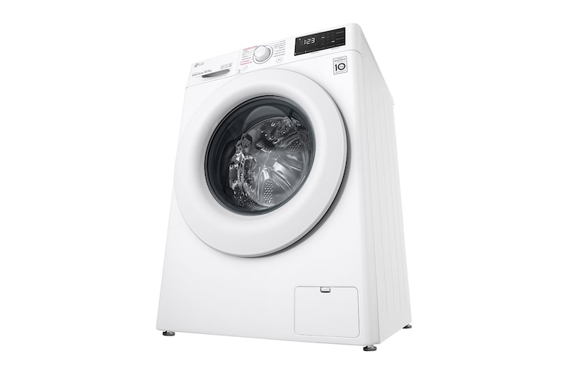 LG Lavadora inteligente AI Direct Drive 10,5kg, 1400rpm, Clasificación B, Blanca, Serie 300, F4WV3010S3W